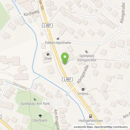 Standortübersicht der Tankstelle Stadtwerke Detmold GmbH in 32760 Detmold