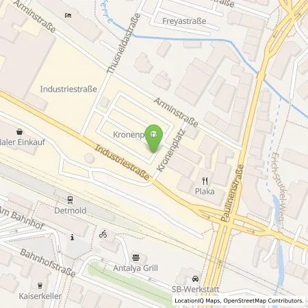 Standortübersicht der Tankstelle Stadtwerke Detmold GmbH in 32756 Detmold