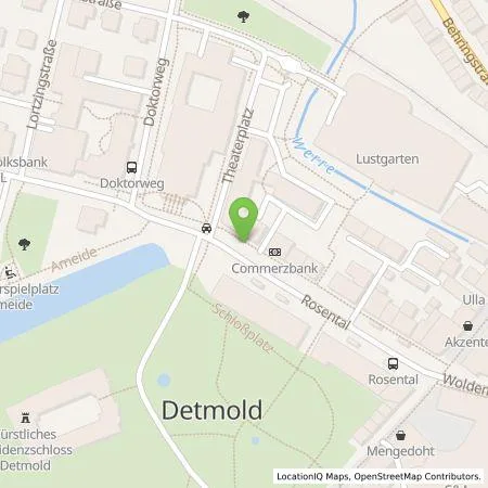 Standortübersicht der Tankstelle Stadtwerke Detmold GmbH in 32756 Detmold