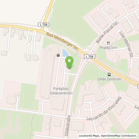 Standortübersicht der Tankstelle Stadtwerke Detmold GmbH in 32760 Detmold