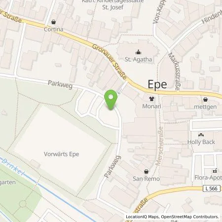 Standortübersicht der Tankstelle Stadtwerke Gronau GmbH in 48599 Gronau