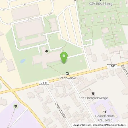 Standortübersicht der Tankstelle Stadtwerke Solingen GmbH in 42655 Solingen