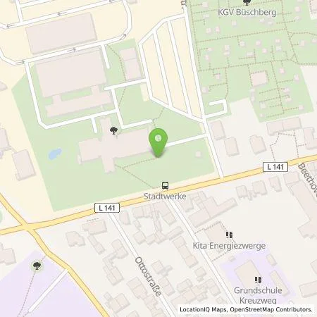 Standortübersicht der Tankstelle Stadtwerke Solingen GmbH in 42655 Solingen