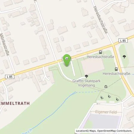 Standortübersicht der Tankstelle Stadtwerke Solingen GmbH in 42719 Solingen