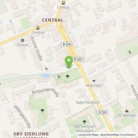 Standortübersicht der Tankstelle Stadtwerke Solingen GmbH in 42653 Solingen