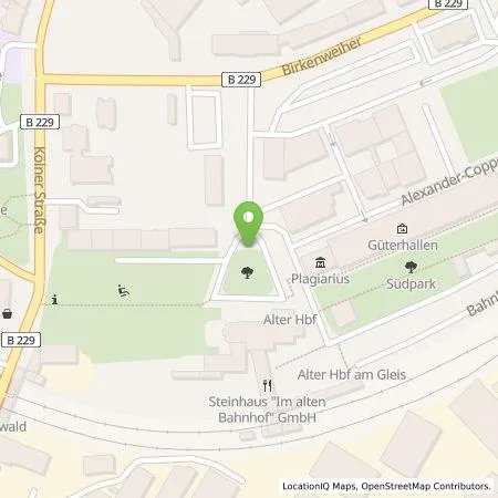 Standortübersicht der Tankstelle Stadtwerke Solingen GmbH in 42651 Solingen