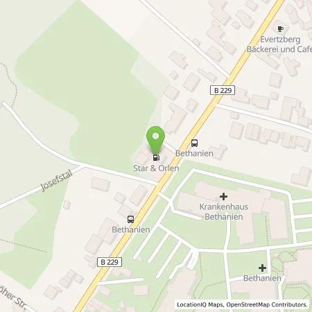 Standortübersicht der Tankstelle Stadtwerke Solingen GmbH in 42699 Solingen