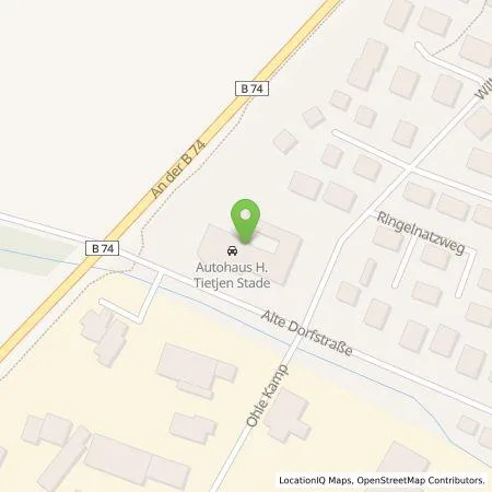 Standortübersicht der Tankstelle Stadtwerke Stade GmbH in 21680 Stade