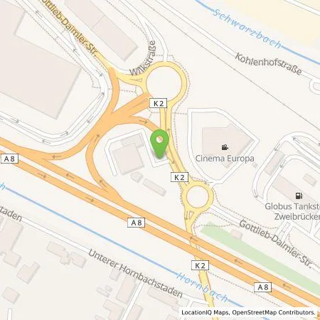 Standortübersicht der Tankstelle Ladestationen Südwest GmbH & Co. KG in 66482 Zweibrücken