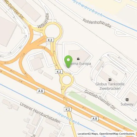 Standortübersicht der Tankstelle Ladestationen Südwest GmbH & Co. KG in 66482 Zweibrücken