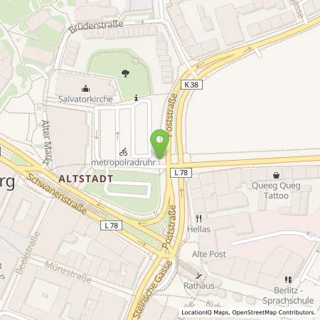 Standortübersicht der Tankstelle Stadtwerke Duisburg AG in 47051 Duisburg