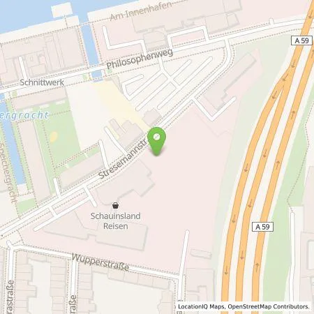 Standortübersicht der Tankstelle Stadtwerke Duisburg AG in 47051 Duisburg