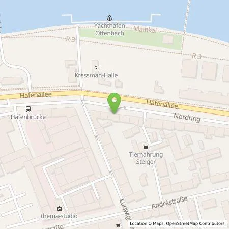 Standortübersicht der Tankstelle Energieversorgung Offenbach AG in 63067 Offenbach am Main