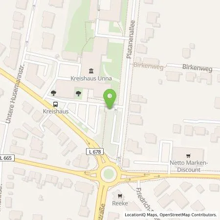 Standortübersicht der Tankstelle Stadtwerke Unna GmbH in 59425 Unna