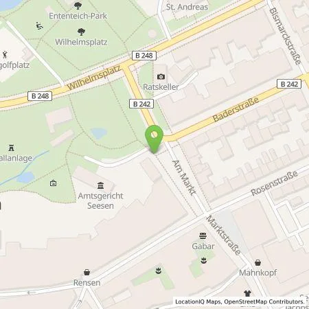 Standortübersicht der Tankstelle Harz Energie GmbH & Co.KG in 38723 Seesen