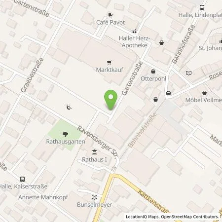 Standortübersicht der Tankstelle hallewestfalen.net GmbH in 33790 Halle