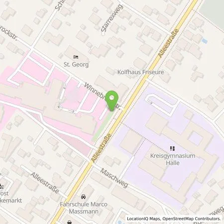Standortübersicht der Tankstelle hallewestfalen.net GmbH in 33790 Halle (Westf.)