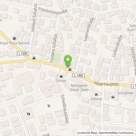 Standortübersicht der Tankstelle Stadtwerke Stuttgart GmbH in 70599 Stuttgart