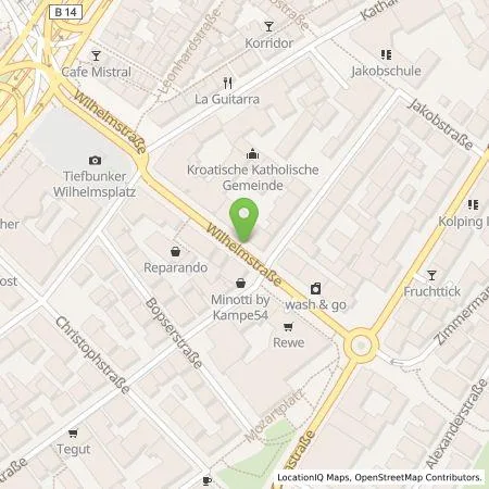 Standortübersicht der Tankstelle Stadtwerke Stuttgart GmbH in 70182 Stuttgart