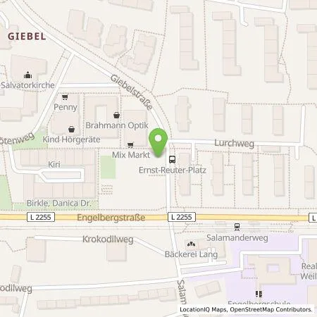 Standortübersicht der Tankstelle Stadtwerke Stuttgart GmbH in 70499 Stuttgart