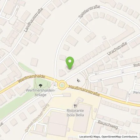 Standortübersicht der Tankstelle Stadtwerke Stuttgart GmbH in 70190 Stuttgart