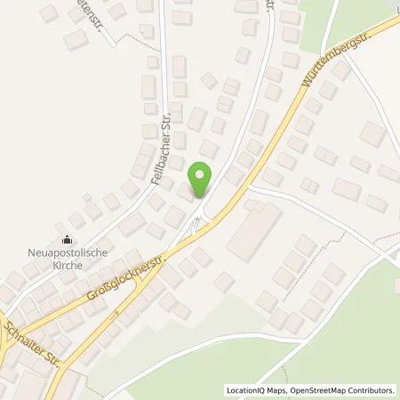 Standortübersicht der Tankstelle Stadtwerke Stuttgart GmbH in 70327 Stuttgart