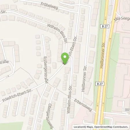 Standortübersicht der Tankstelle Stadtwerke Stuttgart GmbH in 70191 Stuttgart