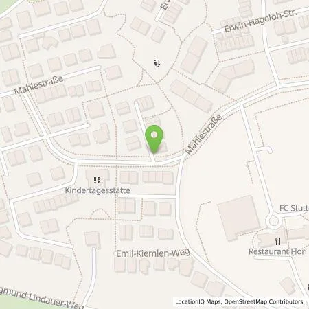 Standortübersicht der Tankstelle Stadtwerke Stuttgart GmbH in 70599 Stuttgart