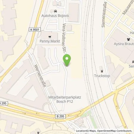 Standortübersicht der Tankstelle Stadtwerke Stuttgart GmbH in 70469 STUTTGART