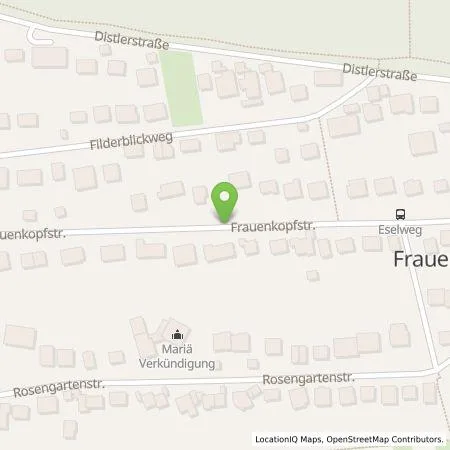 Standortübersicht der Tankstelle Stadtwerke Stuttgart GmbH in 70184 Stuttgart