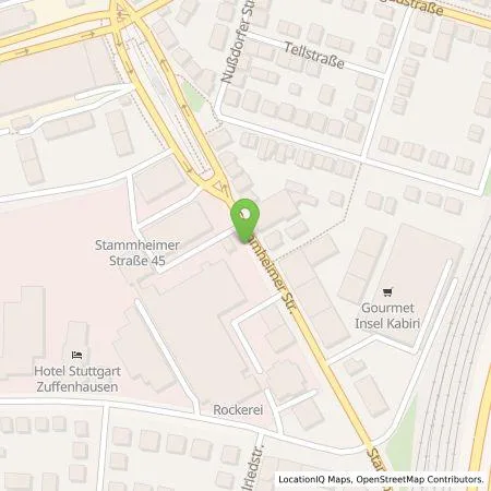 Standortübersicht der Tankstelle Stadtwerke Stuttgart GmbH in 70435 Stuttgart