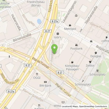 Standortübersicht der Tankstelle Stadtwerke Stuttgart GmbH in 70197 Stuttgart