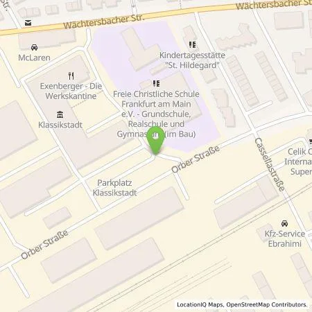 Standortübersicht der Tankstelle Audi AG in 60386 Frankfurt am Main