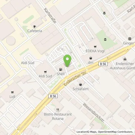 Standortübersicht der Tankstelle Carl Knauber Holding GmbH & Co. KG in 53115 Bonn