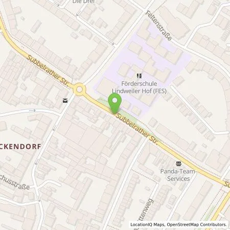 Standortübersicht der Tankstelle TankE GmbH in 50827 Köln