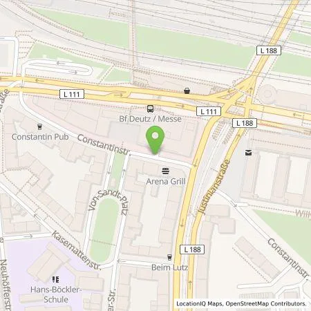 Standortübersicht der Tankstelle TankE GmbH in 50679 Köln