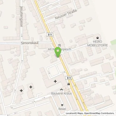 Standortübersicht der Tankstelle TankE GmbH in 50737 Köln