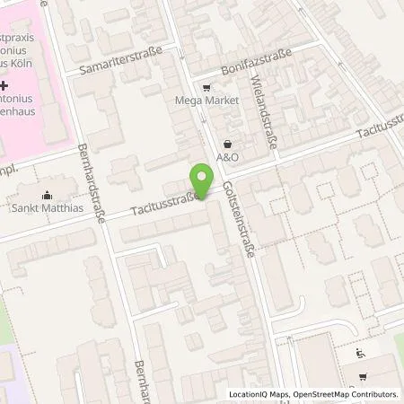 Standortübersicht der Tankstelle TankE GmbH in 50968 Köln