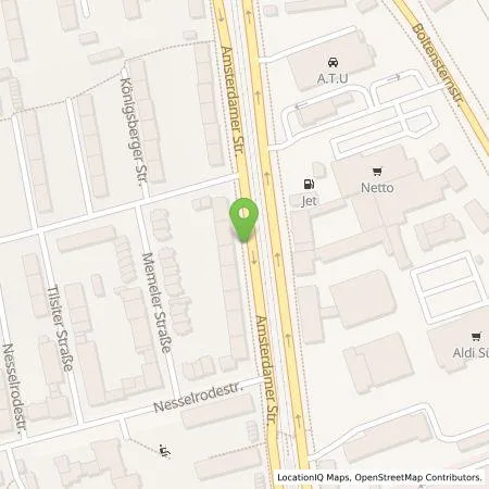 Standortübersicht der Tankstelle TankE GmbH in 50735 Köln