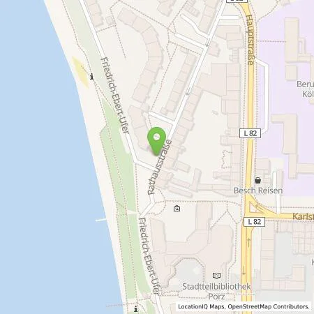 Standortübersicht der Tankstelle TankE GmbH in 51143 Köln