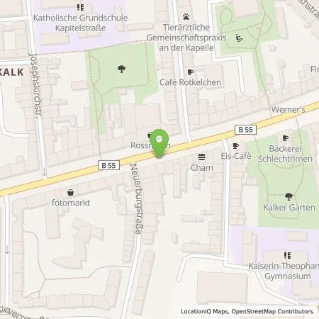 Standortübersicht der Tankstelle TankE GmbH in 51103 Köln