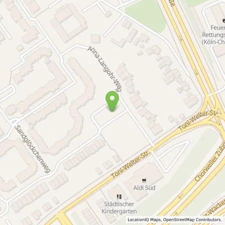 Standortübersicht der Tankstelle TankE GmbH in 50765 Köln