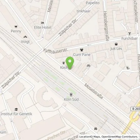 Standortübersicht der Tankstelle TankE GmbH in 50674 Köln