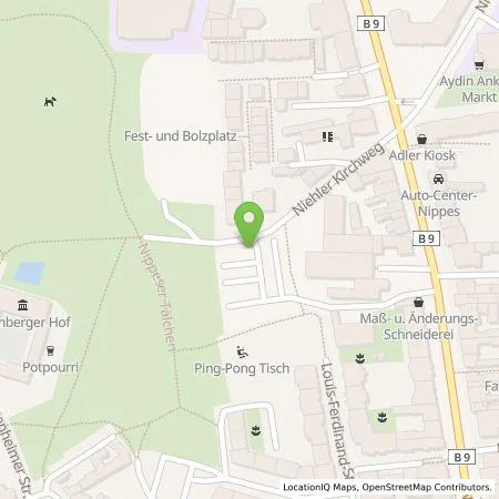 Standortübersicht der Tankstelle TankE GmbH in 50733 Köln