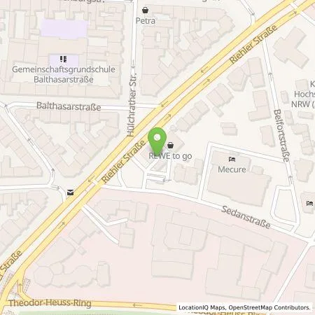 Standortübersicht der Tankstelle TankE GmbH in 50668 Köln