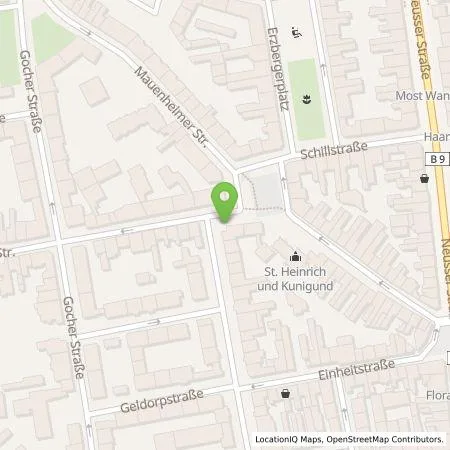 Standortübersicht der Tankstelle TankE GmbH in 50733 Köln