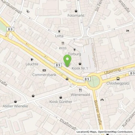 Standortübersicht der Tankstelle TankE GmbH in 50678 Köln