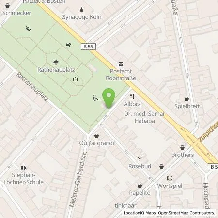 Standortübersicht der Tankstelle TankE GmbH in 50674 Köln