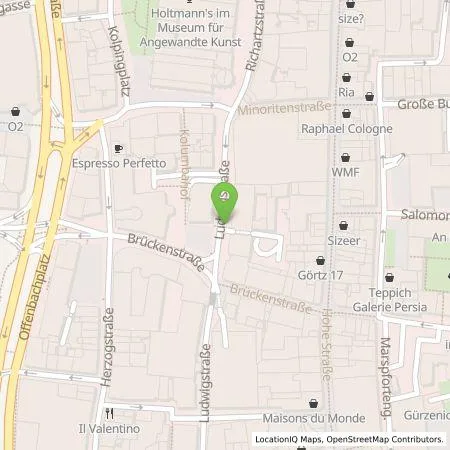 Standortübersicht der Tankstelle TankE GmbH in 50667 Köln