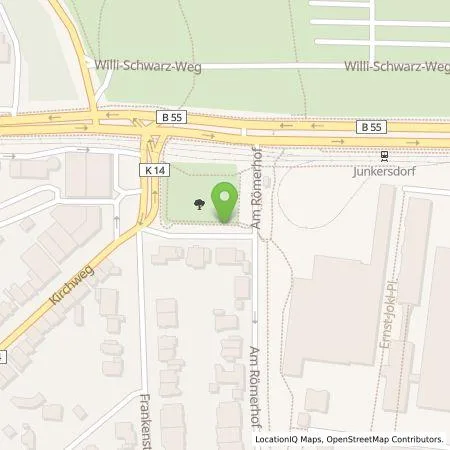 Standortübersicht der Tankstelle TankE GmbH in 50858 Köln